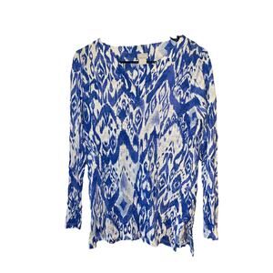 Chico’s Ladies Long Sleeve Boho Style Blouse Sz Medium (8)